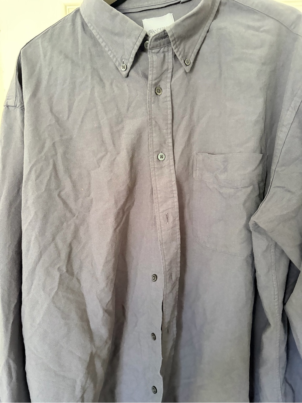 J.W. Anderson Men's Button-Down Shirt - Light Lavender Gray